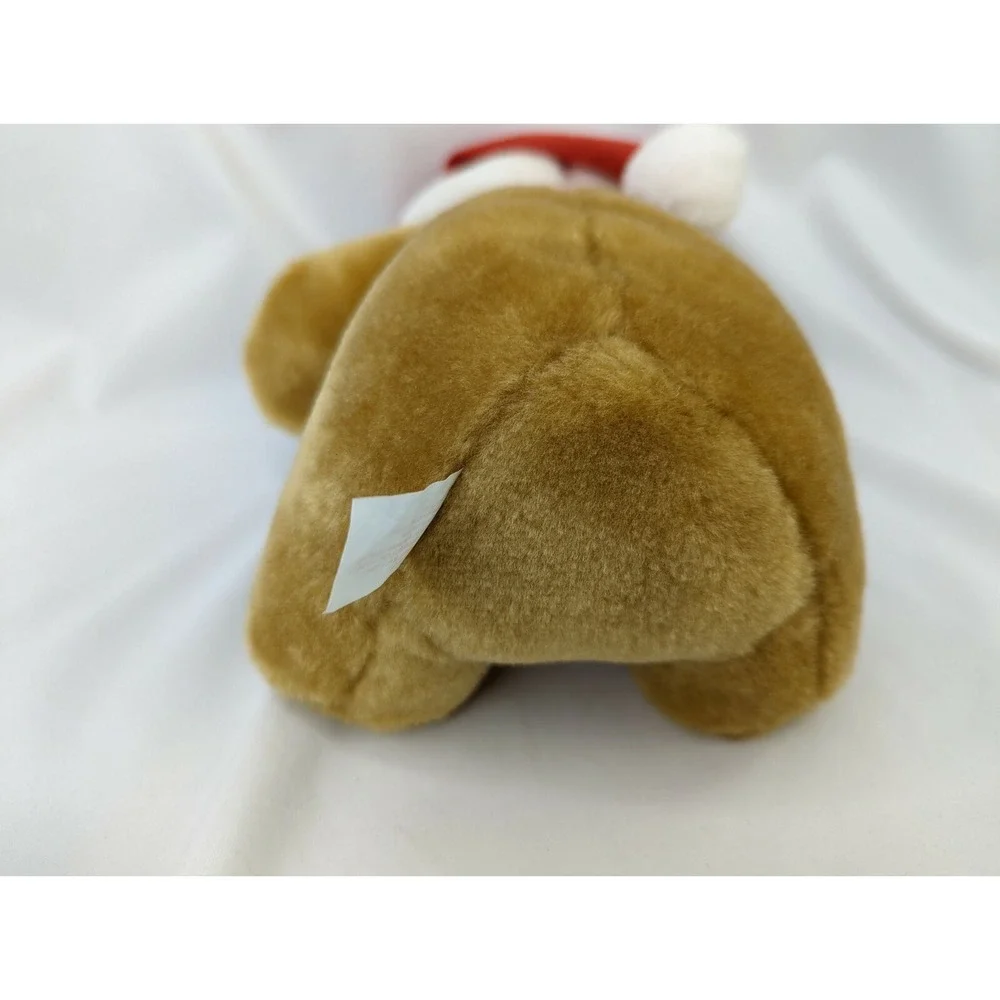 Sasco Brown Bear Plush 9 Inch Santa Hat‎ Stuffed Animal Toy